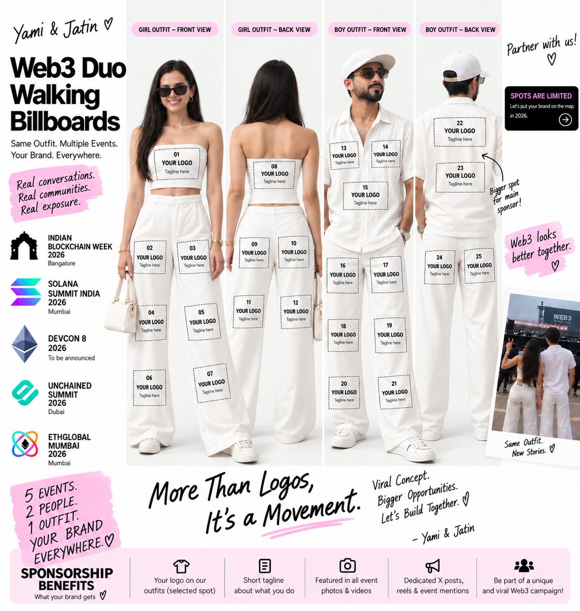 CryptoWithYami campaign imagery from the original post.