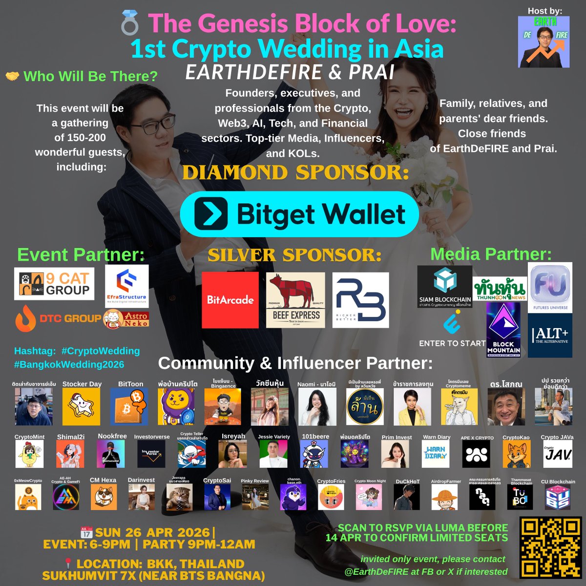 The first crypto wedding in Asia. Image from the creator’s campaign post.