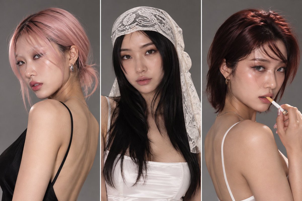 Three dresses at Korea Blockchain Week. Image from the creator’s campaign post.
